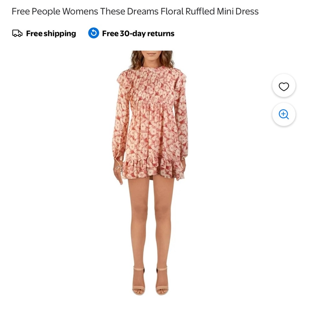 Free people ruffled mini dress
